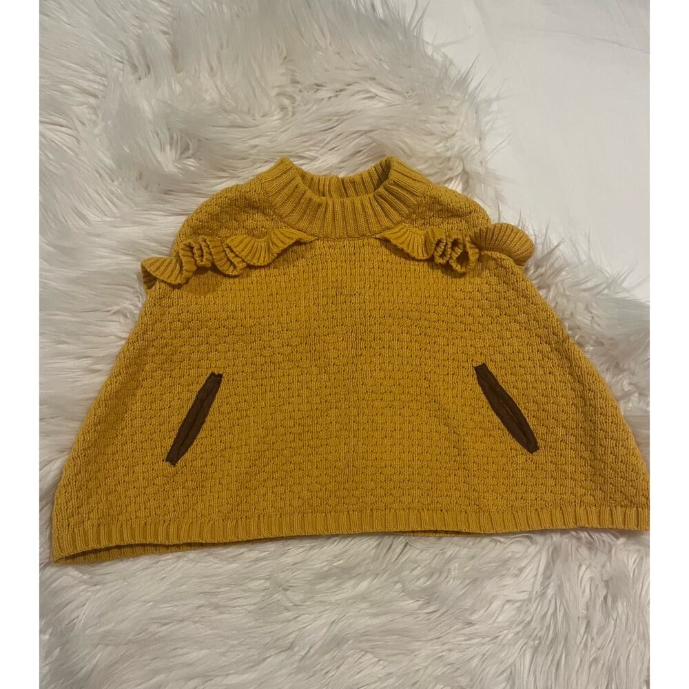 Janie & Jack Mustard Poncho